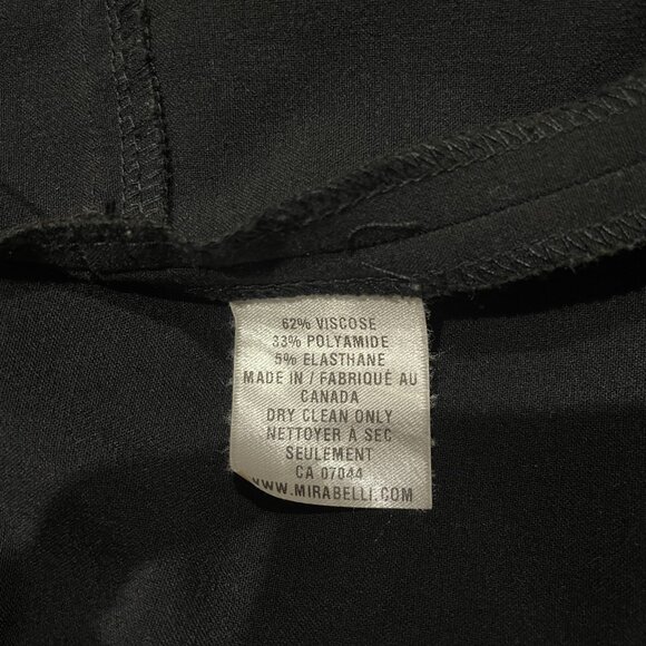 Franco Mirabelli Sleeveless Black midi dress, size 10 - Picture 7 of 7